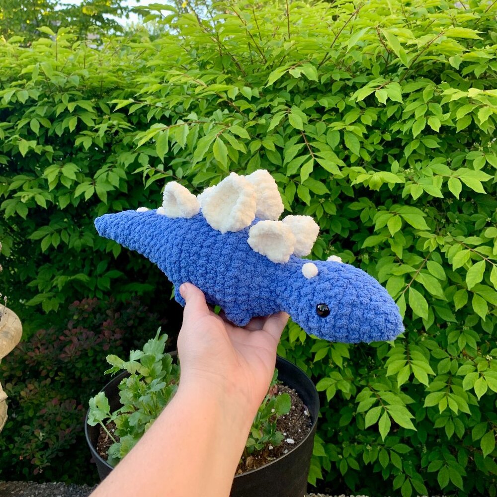 Crochet Stegosaurus Dinosaur Plush